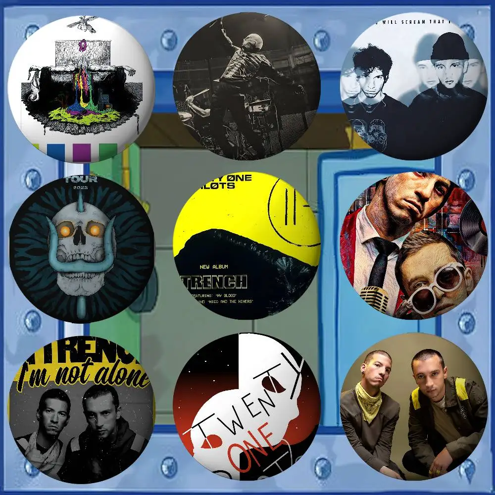 T-Twentys O-One P-الطيارين شارات صفيح لينة زر دبوس بروش شارة معدنية مخصصة مجوهرات اكسسوارات قبعة حقيبة التلبيب #2