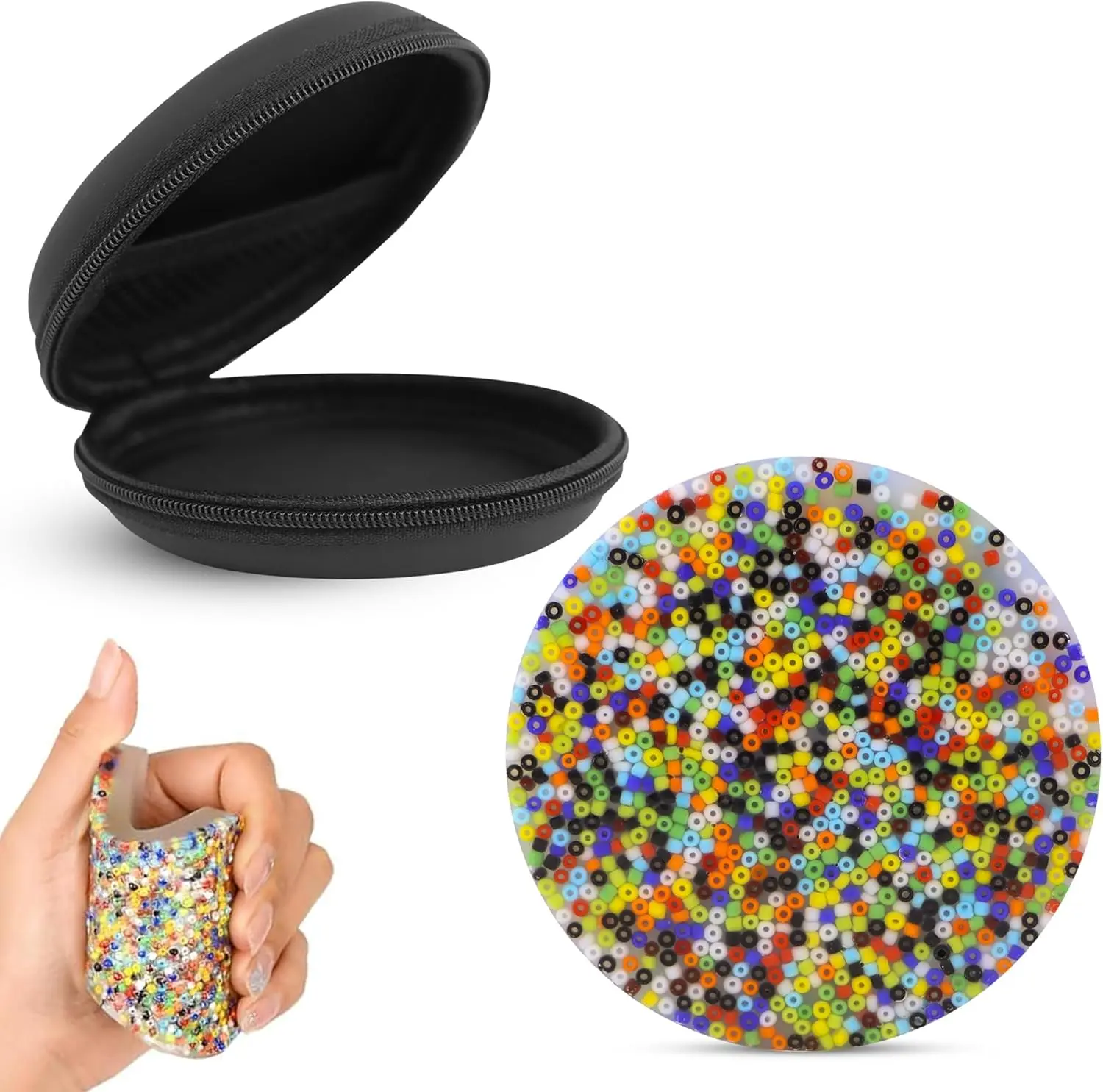 

Портативная игрушка-антистресс для снятия тревоги при грызении кожи с чехлом для переноски - Мягкий силиконовый инструмент для снятия стресса