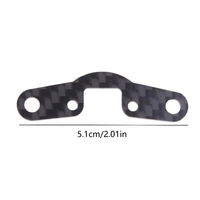 Tamiya TT02 TT-02 1/10 RC Car Carbon Fiber Lower Arm Stopper Plate Kit Off-Road Upgrade Replacement Parts view 3