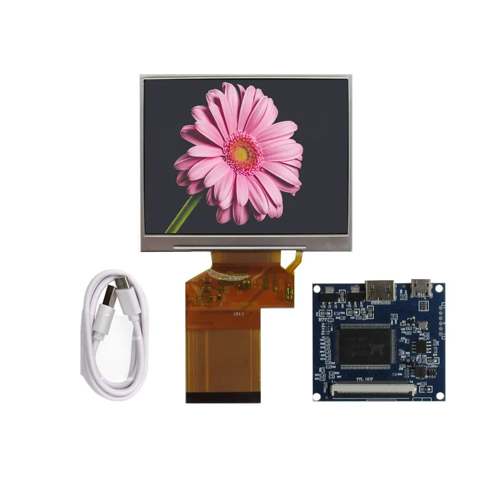 

3,5-дюймовый LQ035NC111 Многоцелевой ЖК-экран Контроллер управления Плата драйвера Mini HDMI-совместимый Raspberry Pi Banana Pi