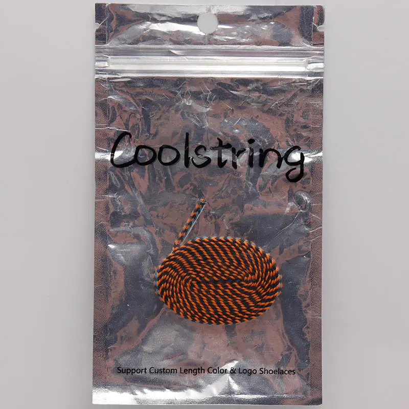 Weiou Laces 4MM Orange Blue Black Woven High-quality Laces Jogger Pants Cord High Tensile Strength String Sneaker Kids & Adults image 6
