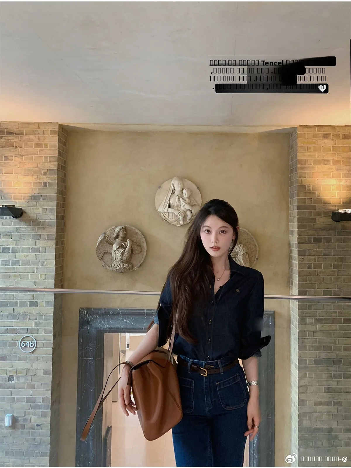 

Seeyouiceland Cool High nce Flax Denim irt Women's Casual Sle Cotton Blend Long Sve irt Resistant to Deform...