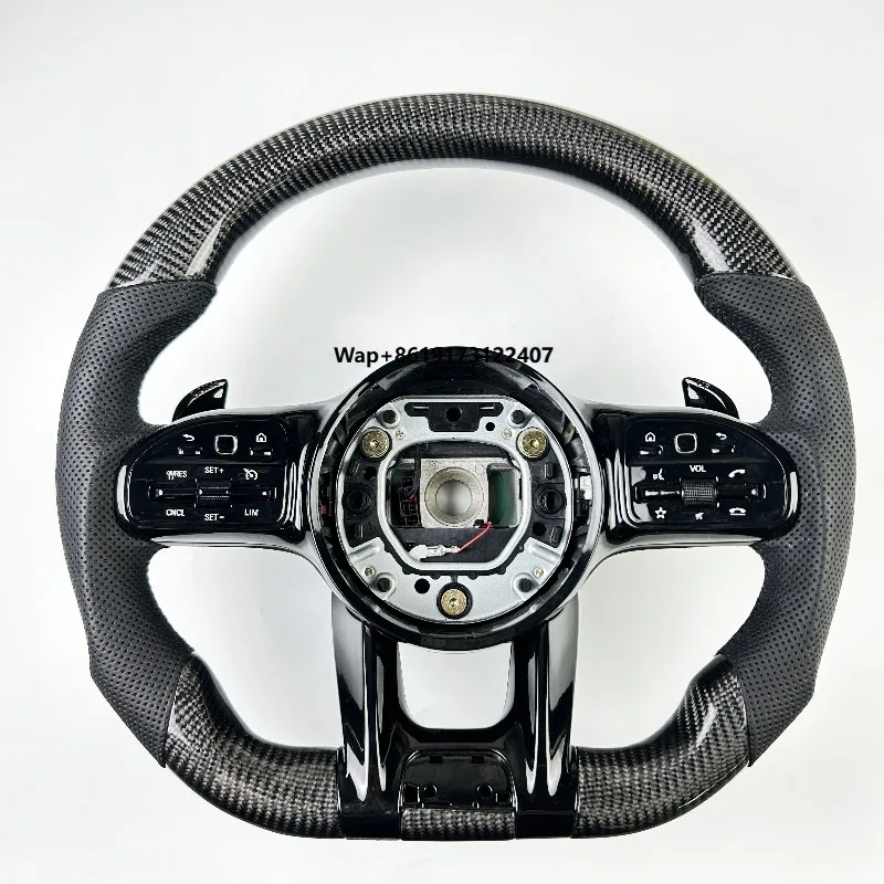 

Car Steering Wheel for W176 W213 W205 W253 C220 C257 ClE ClS 2016-2019 Carbon Fiber Steering Wheel