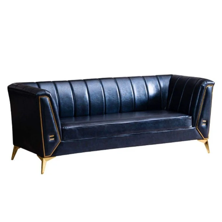 

#Contemporary Italian Luxury Furniture Sofa Living Room Sofa Modern Royal Blue Velvet
