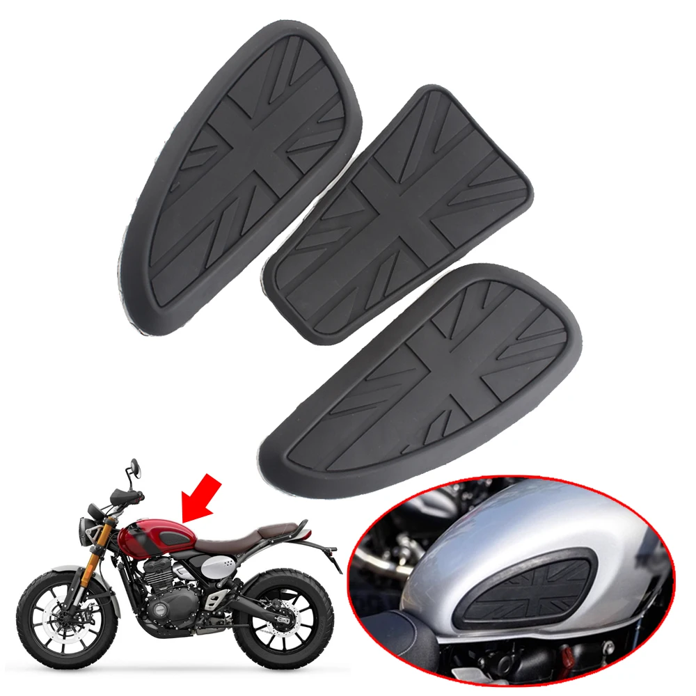 

Motorcycle Fuel Tank Sticker Protector Sheath Knee Tank Pad Fit For Speed 400 Scrambler 400X Scrambler400x SPEED400 2024 2025-
