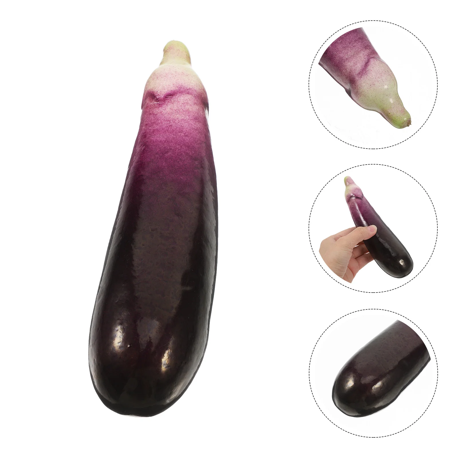 

Simulated Vegetable Model Prop Fake Eggplants Decor Fruit Photo Props Pvc Models Decorative