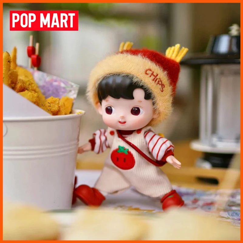 

POP MART Hacipupu Little Foodie Series Blind Box 1/12 Movable Action Figure Christmas Gifts Kawaii Doll Toy Mystery Box