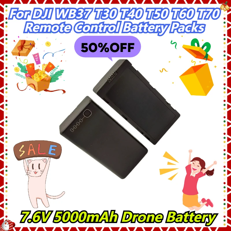 

7.6V 5000mAh Drone Battery For DJI WB37 T30 T40 T50 T60 T70 Remote Control Battery Packs