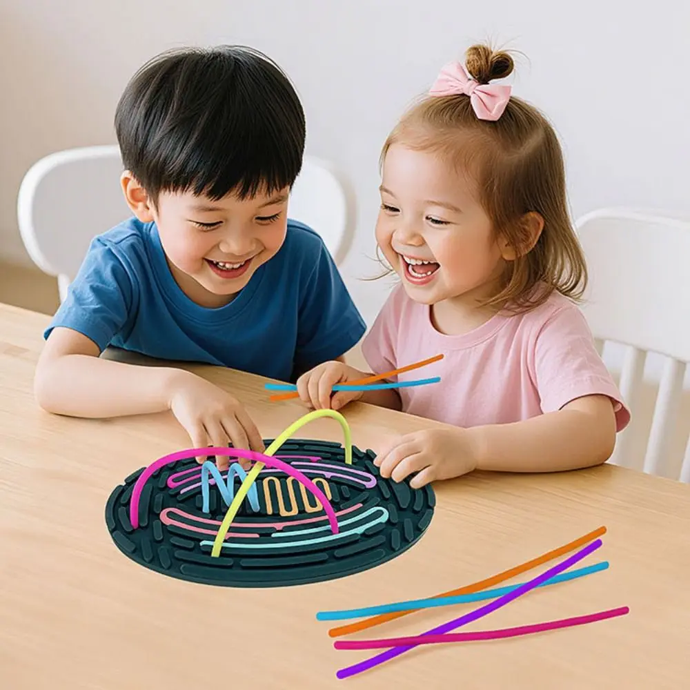 Placa de atividade sensorial de silicone, treinamento de habilidade, quebra-cabeça infantil, placa sensorial silenciosa, habilidades motoras, montessori, placa ocupada