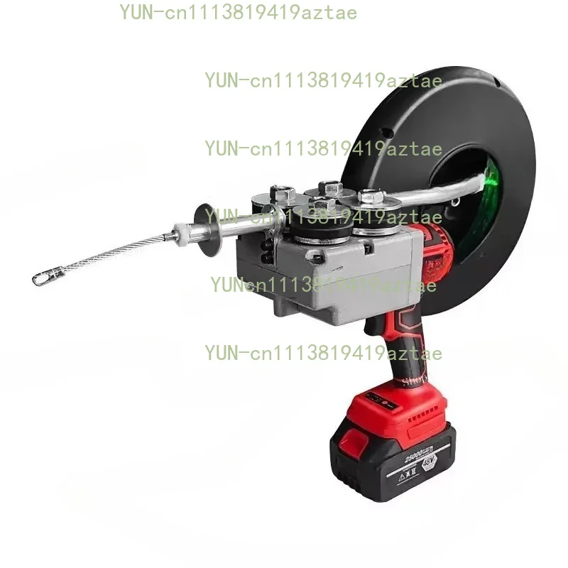 Rechargeable lithium-ion automatic electric cable tensioner | Suitable for wall wiring (one power outlet and one charging port)