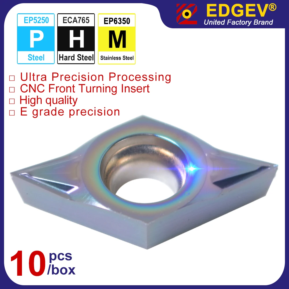 

DCGT11T3005 DCGT11T301 DCGT11T302 tungsten carbide insert DCGT external turning tool hard steel stainless cnc lathe tools 10pcs