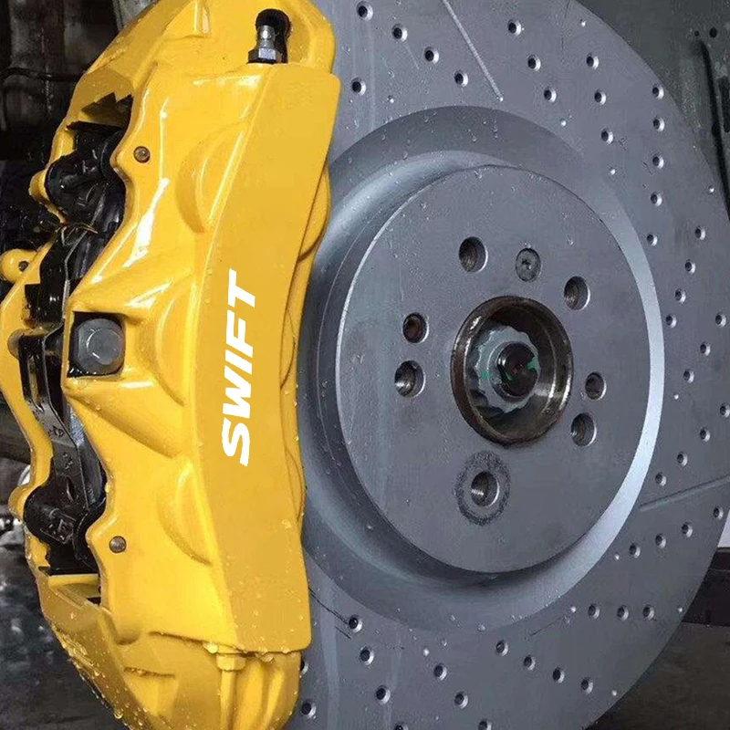 

For Suzuki Swift Wheel Hub Caliper Stickers Waterproof Tire Rim Decals Heat Resistant Decorative Stickers Car Styling