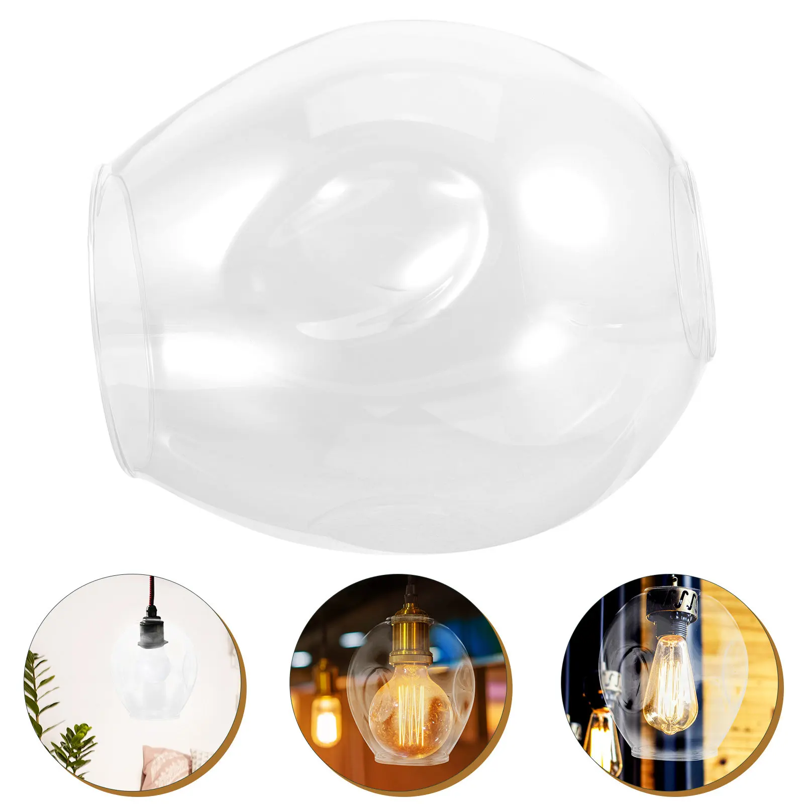 

Lightweight Glass Lamp Shade Replacement for Wall Light Chandelier Fixture Transparent Small Size Easy Installation Modern