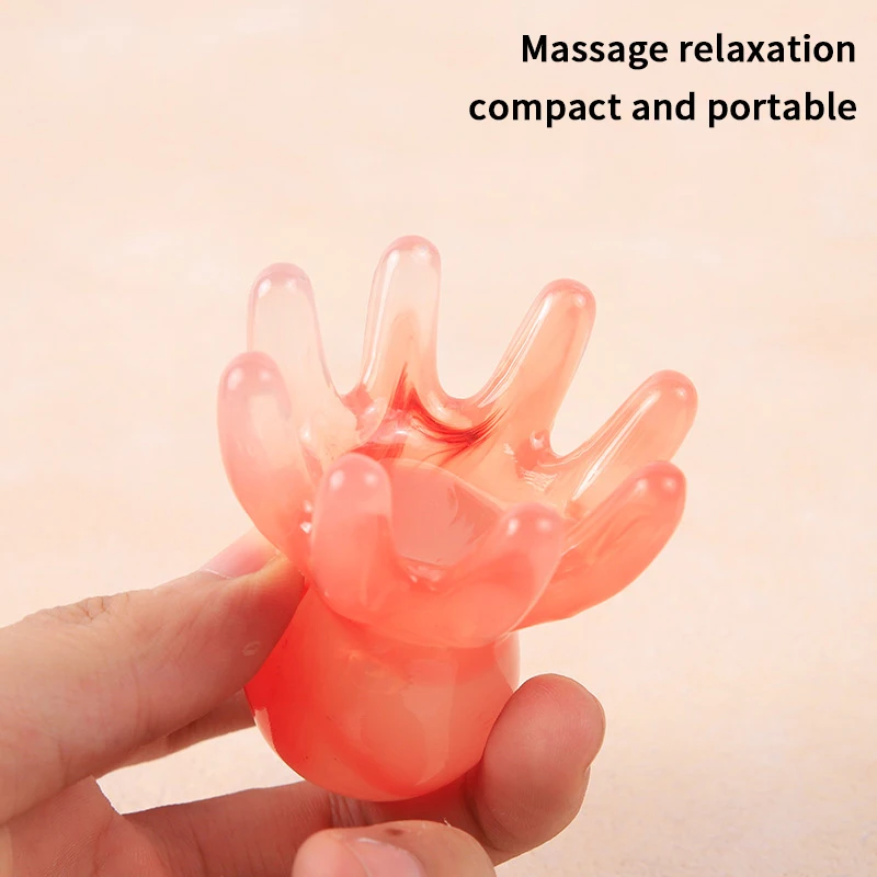 

Resin Octopus Shaped Head Meridian Acupoint Massage Comb Wide Tooth Scalp Comb Back Neck And Back Manual Deep Massage Tools