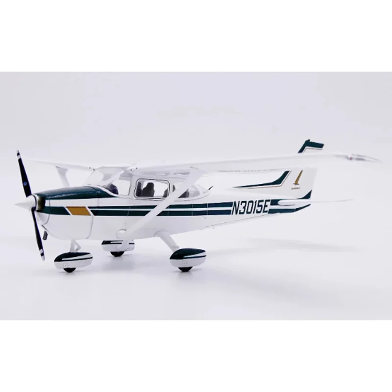 JC Asas Diecast Escala 1/72 Cessna 172 N3015E Coleção de modelos de aeronaves em liga Ornamentos decorativos