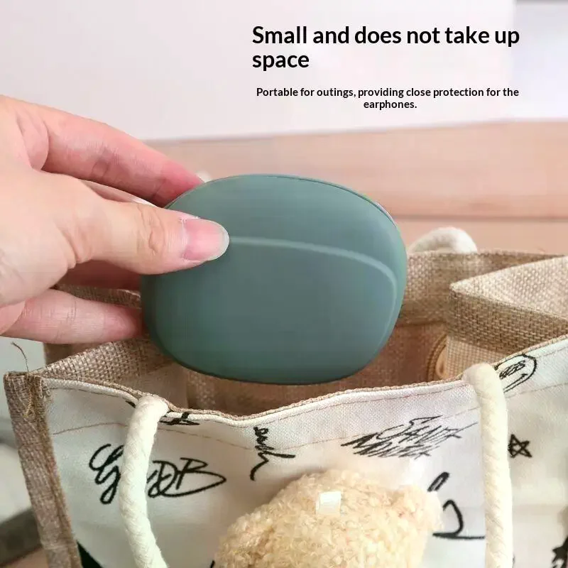 2PCS Silicone Cell Phone Cable Bag Data Cable Storage Box Travel Earphone Wire Key U Drive USB Rating Sauna