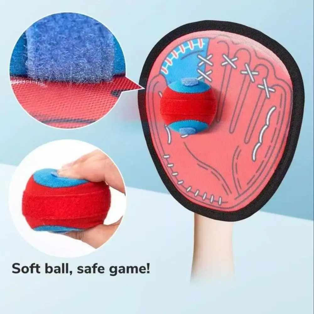 Creatief vangen balspel speelgoed balracket kleurrijk ouder-kind interactief speelgoed vangen handschoen kleverig doelracket