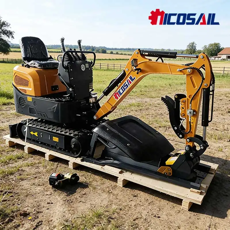

1.2 Ton Micro Excavator Euro 5 CE Certified Hydraulic Digger With Rubber Track For Garden Landscaping Farm EU Market