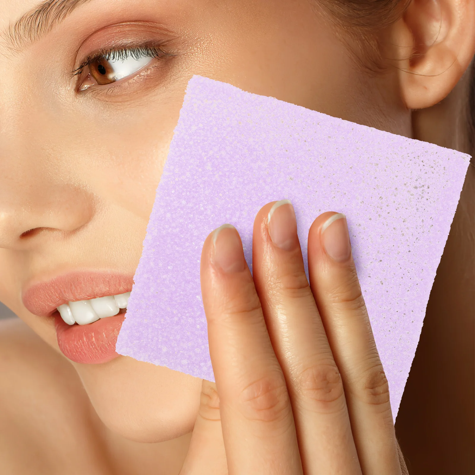 ソフトこんにゃくメイク落としクロス　洗顔用再利用可能メイク落としパッド　優しい洗顔クロス　男性用フェイススクラバー