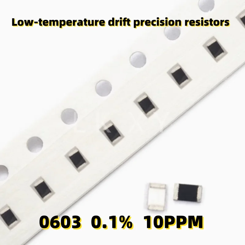 

100pcs/lot 0603 0.1% 10PPM 0R 10R 51R 100R 1K 51K 10K 100K 1M Low-temperature drift precision resistors