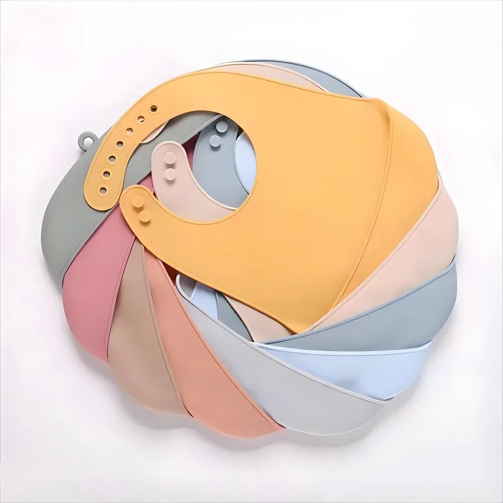 

Baby Waterproof Bib Adjustable Silicone Bib Kid Soft Edible Silicone Child Saliva Dripping Towel Drooling Children Scarf BPAFree