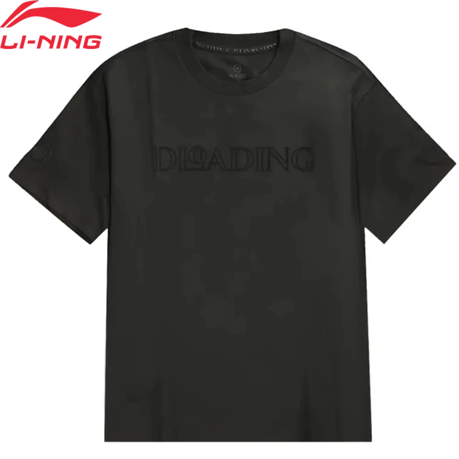 Li-Ning Men's Wade T-shirt Summer Knitted Comfortable Breathable Round Neck LiNing Leisure Short Sleeve Tops AHSV813