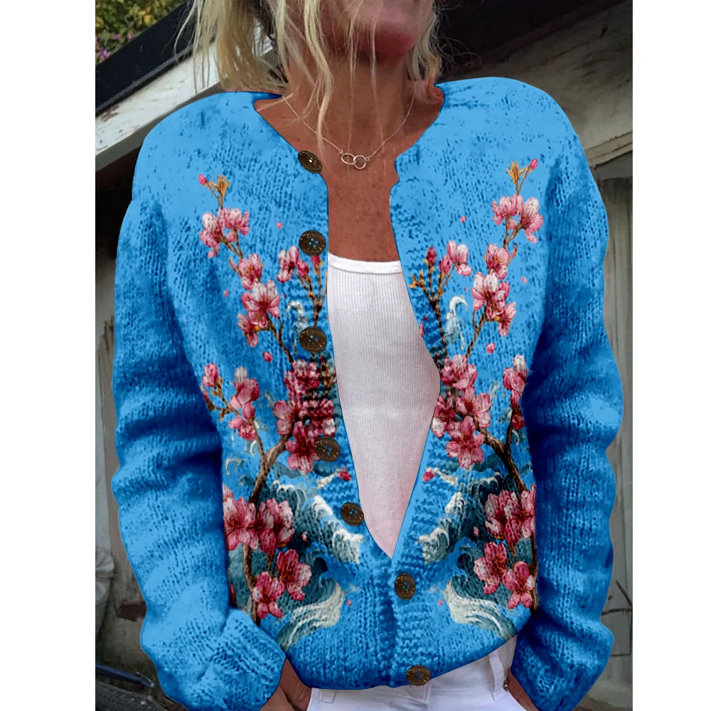 

Autumn Winter Knitted Cardigan Vintage Casual Sweater Japanese Fashion Streetwear Women Sweaters Knit Top Cozy Jumpers Fashion