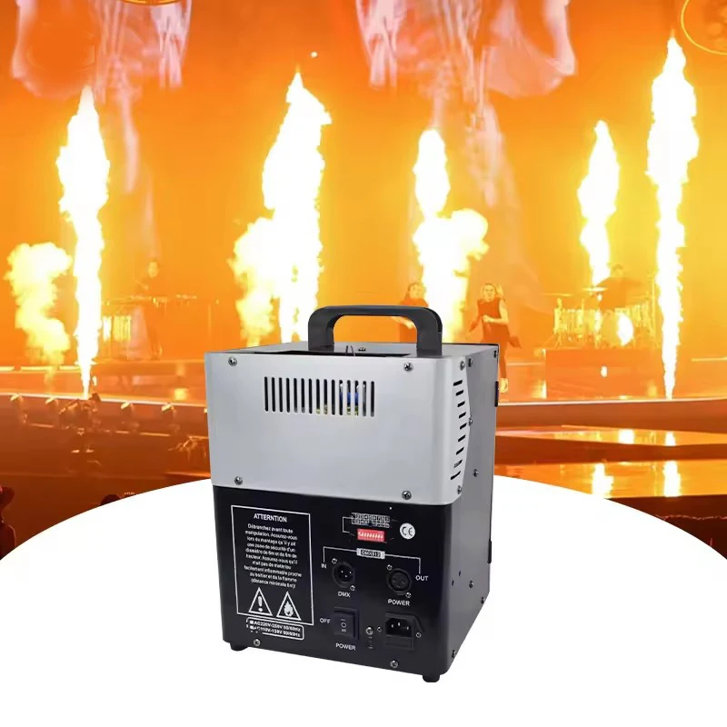 Jacmui  200W Double Head Flame Machine Dj Show Party Effect Flame Equipment DMX Control Fire Machine for Stage Show