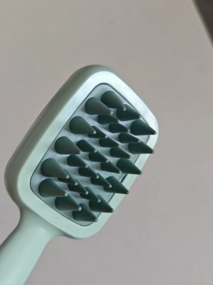 1Pc Double-sided Fine Tooth Shampoo Brush Scalp Massage Combs Men and Women Dual-use Long Handle Hairbrush Portable Wet and Dry