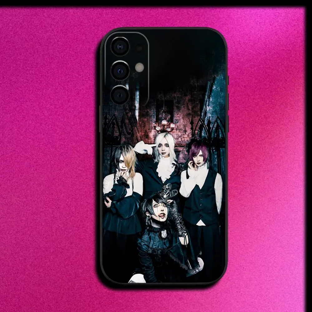 حافظة هاتف M-Malice Mizer Band لهاتف سامسونج S25، S24، S21، S22، S23، S30، Ultra، S20، Plus، Fe، Lite، Note، 10,9,5G غطاء أسود