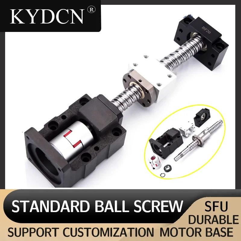 

High Precision Ball Screw Module Set SFU3204 3205 3210 SFE3232 for Servo&Stepper Motors, Motor Seat 25-110/25-130,L 300-550mm