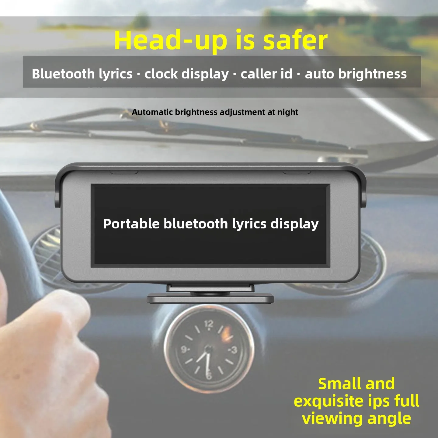 

Автомобильная подсказка на приборной панели, ЖК-дисплей высокого разрешения, умный портативный Bluetooth-динамик, значительный другой колибри