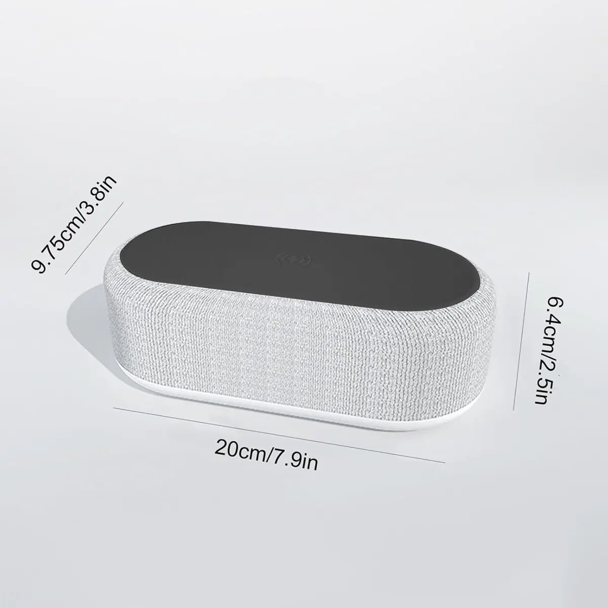 A32I 4-in-Alarm Clock with Wireless Charging, 15W Fast Charger Station, Temperature Display, Night Light, Brightness Dimmer