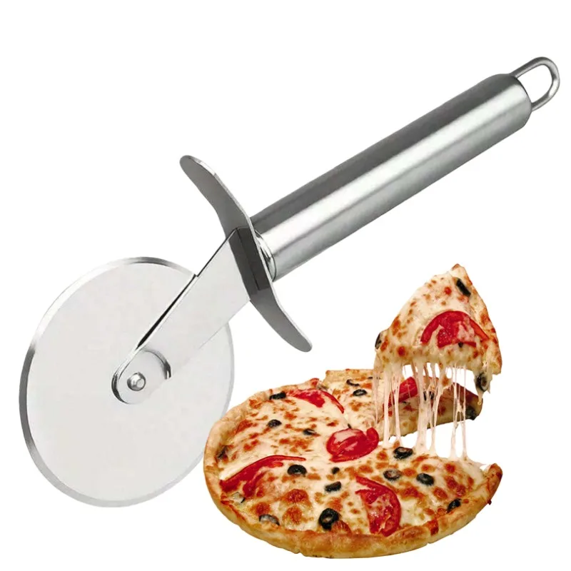 Cortador de Pizza de acero inoxidable, herramienta de cocina profesional, rebanador de masa Manual para Pizza, gofres, galletas, servidor de pastelería Mooncake