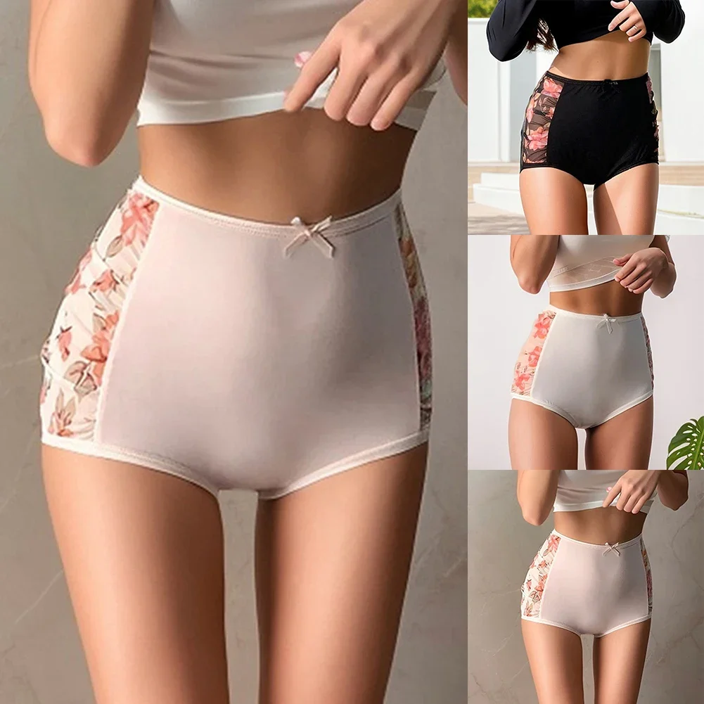 Ropa interior con Control del Abdomen, pantalones cortos de encaje sin costuras, hogar, Hotel, ligero estiramiento, elasticidad, diseño de Color sólido, comodidad para todas las estaciones