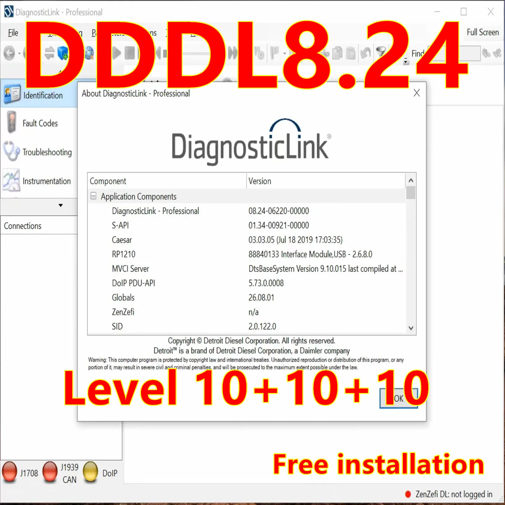 DDDL 8.24 Level 10 10 10 [06.2026] + DDCT v4.5 + DDRS 6.23 + DDDL BackDoor Detroit Diesel Diagnostic Link Calibration Tool 4In1