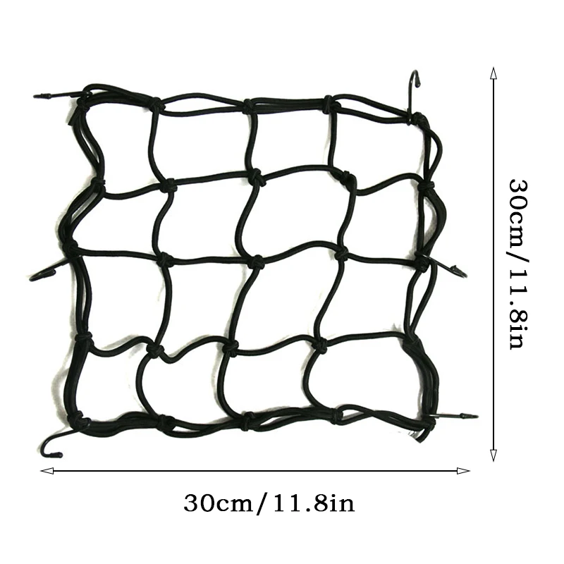 Bagasi sepeda motor Net Cover sepeda tahan Down tangki bahan bakar bagasi Mesh karet elastis Web Bungee sepeda motor sepeda tangki gaya mobil