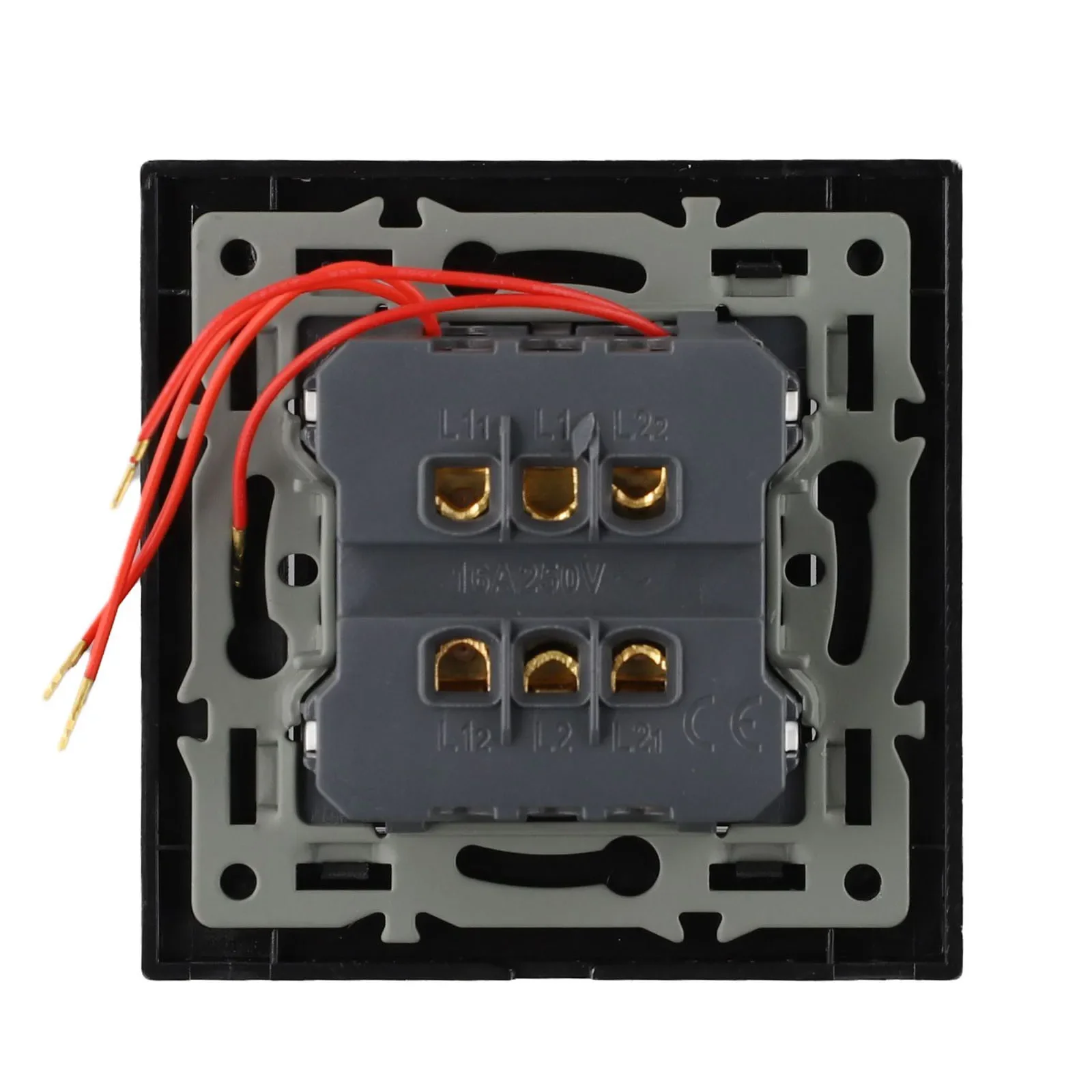 

Concealed Switch Gray Dual Control Switch Easy To Clean Economical Choice Low-Light Visibility Modern Interior