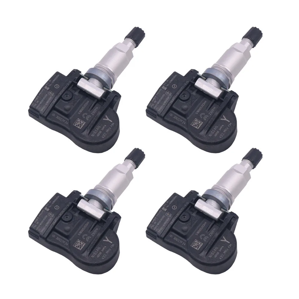 

4Pcs Tire Pressure Sensor 407003AR1A 433Mhz For Nissan Sentra SR/SV Nissan Versa SL Tire Pressure Monitoring System 40700-3AR1A