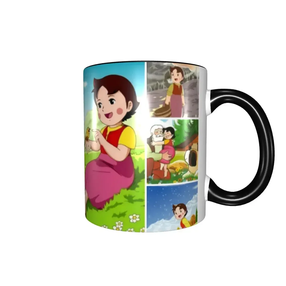 Anime Heidis Girl Of The Alps Comic Cartoon Coffee Mug DIY Ceramic Milk Tea Mug
