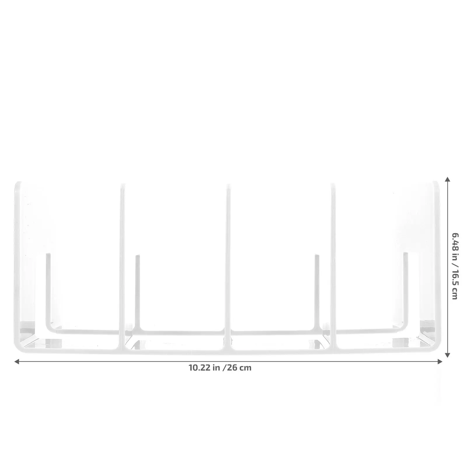 1Pcs Acrylic Bookend Heavy Duty Book Stopper Elegant Simple Design Bookend Support for Books Organization in Study Room