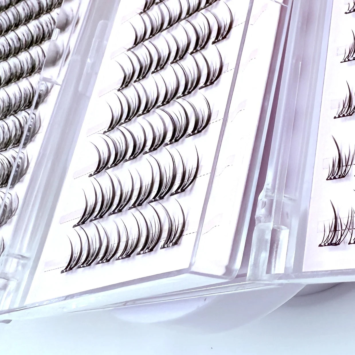10列 自己粘着 軽量 ふわふわ 長持ちするつけまつげ エクステンション 接着剤不要 パーティーメイク用