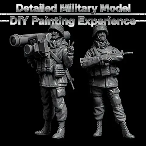 1/35 Resin unpainted model kit, military theme, Ukrainian soldier unassembled and unpainted GK