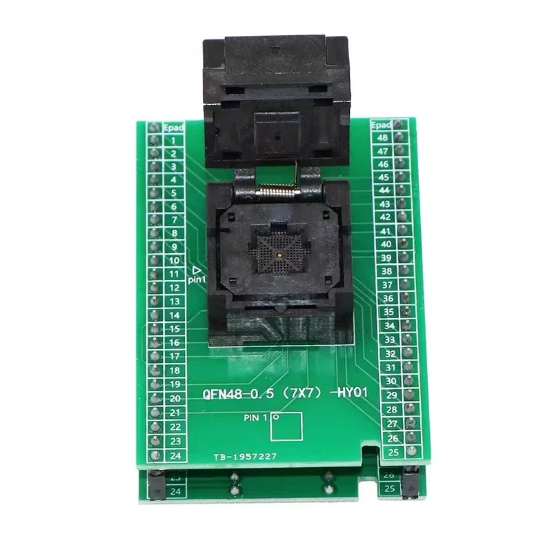 

QFN48 burning test seat spacing clamshell burning programming IC chip shrapnel fixture