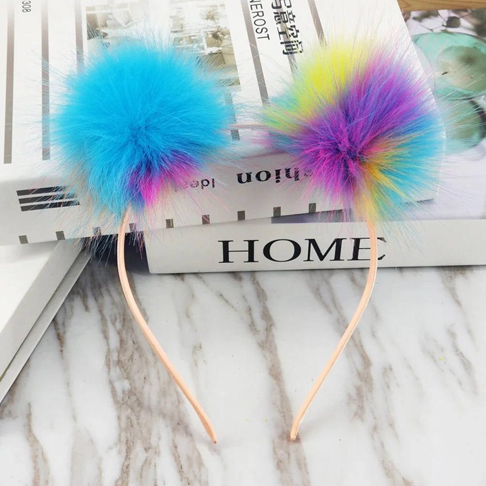 

Ball Hairband For Soft Pom Pom Headband Party Halloween Cosplay Masquerade Accessory Costume Wear