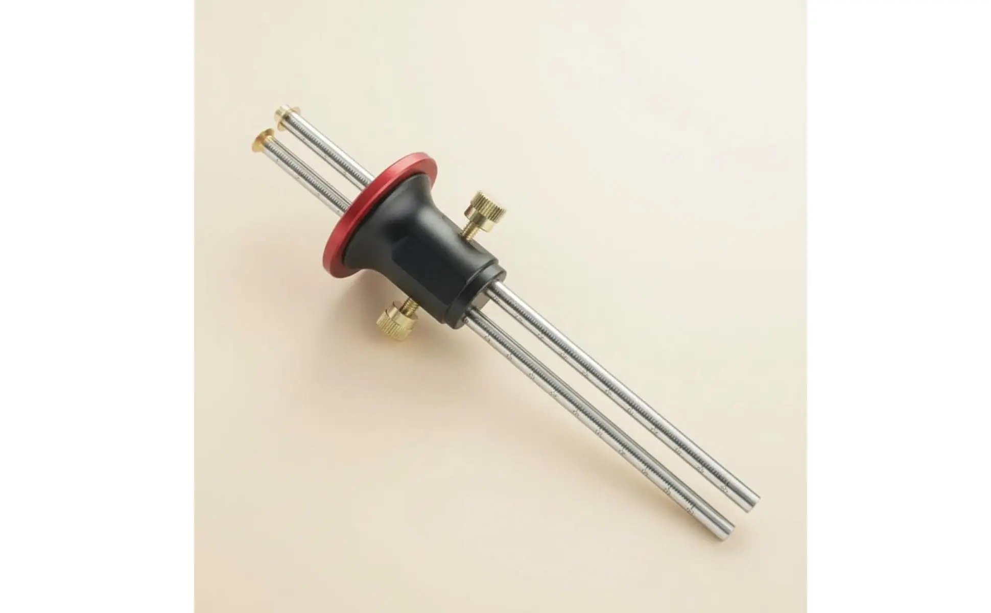 Twin Head Marking Gauge Clear Scale Carpentry Scribing Tool Parallel Line Scriber Sturdy Construction for DIY Hobbyists Twin Head Marking Gauge Clear Scale Carpentry Scribing Tool Parallel Line Scriber Sturdy Construction for DIY Hobbyists