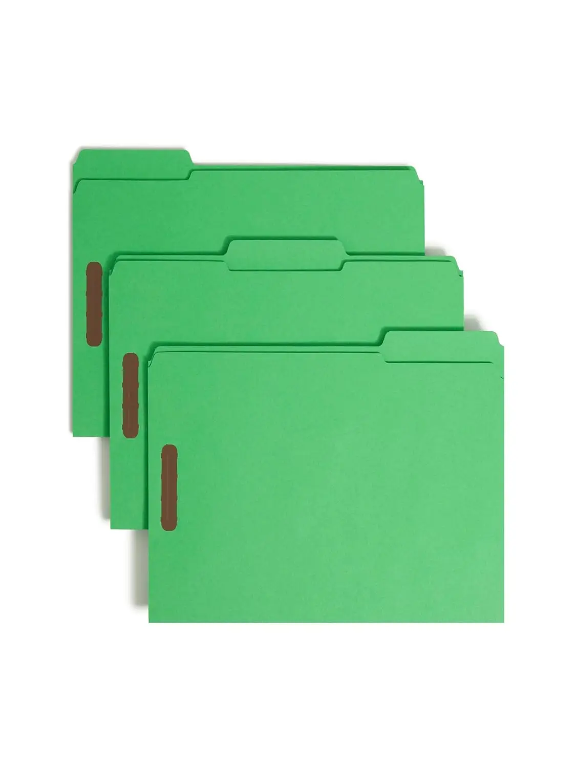 

Green Fastener File Folders, 50 Count, Reinforced Tabs, Letter Size for Office Organization