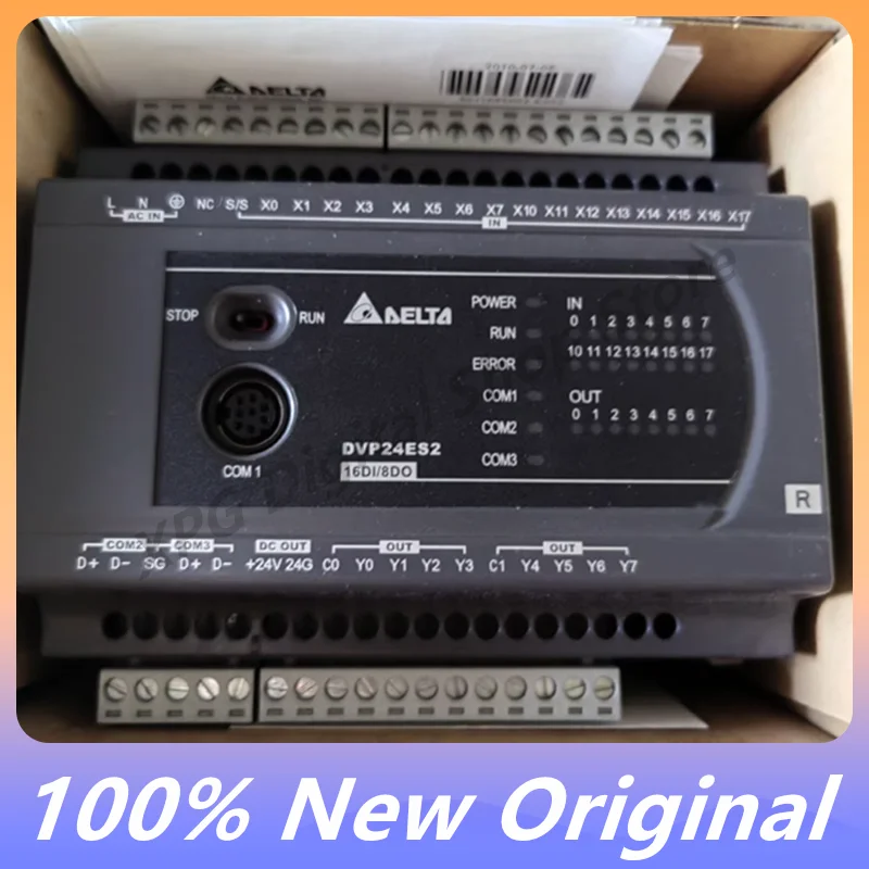 

Оригинальный программируемый контроллер модуля питания Plc Dvp24es200r Dvp24es200t