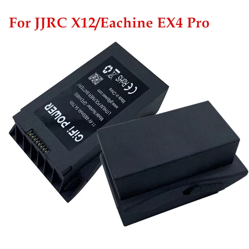 

11.4V 4800mah RC Drone Battery For JJRC X12/Eachine EX4 Pro/CFly Faith GPS Helicopter Spare Parts 11.4V Battery Lipo Batteries