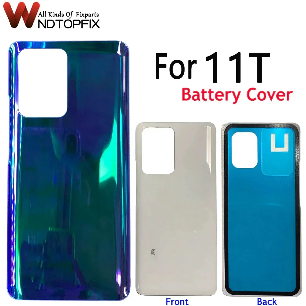 New For Xiaomi 11T Battery Cover Back Glass Panel Rear Door Case 6.67\